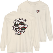Ivory Alpha Gamma Rho Graphic Long Sleeve | Aloha