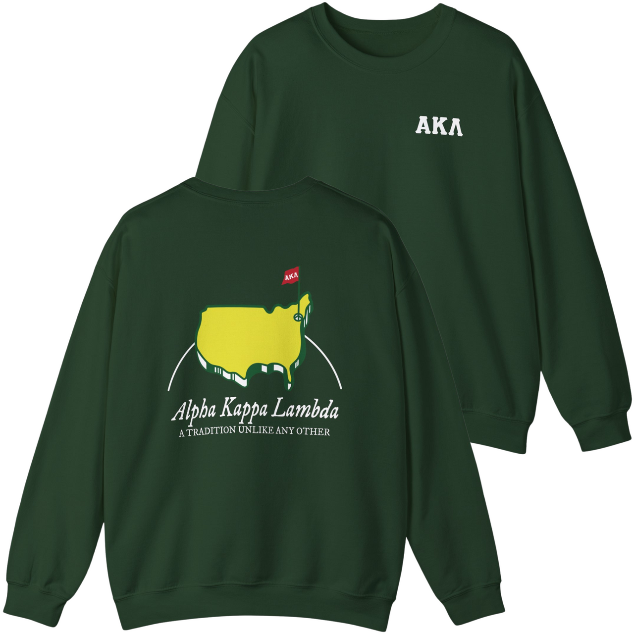 Alpha Kappa Lambda Graphic Crewneck Sweatshirt | The Masters