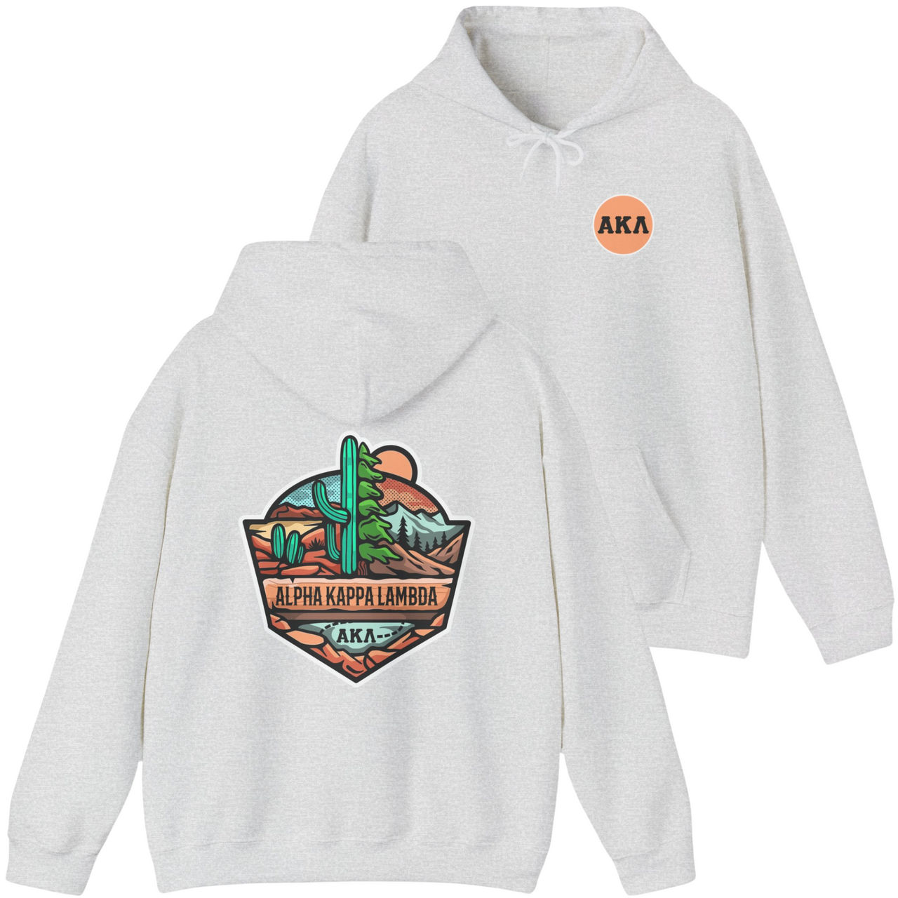 Alpha Kappa Lambda Graphic Hoodie | Desert Mountains
