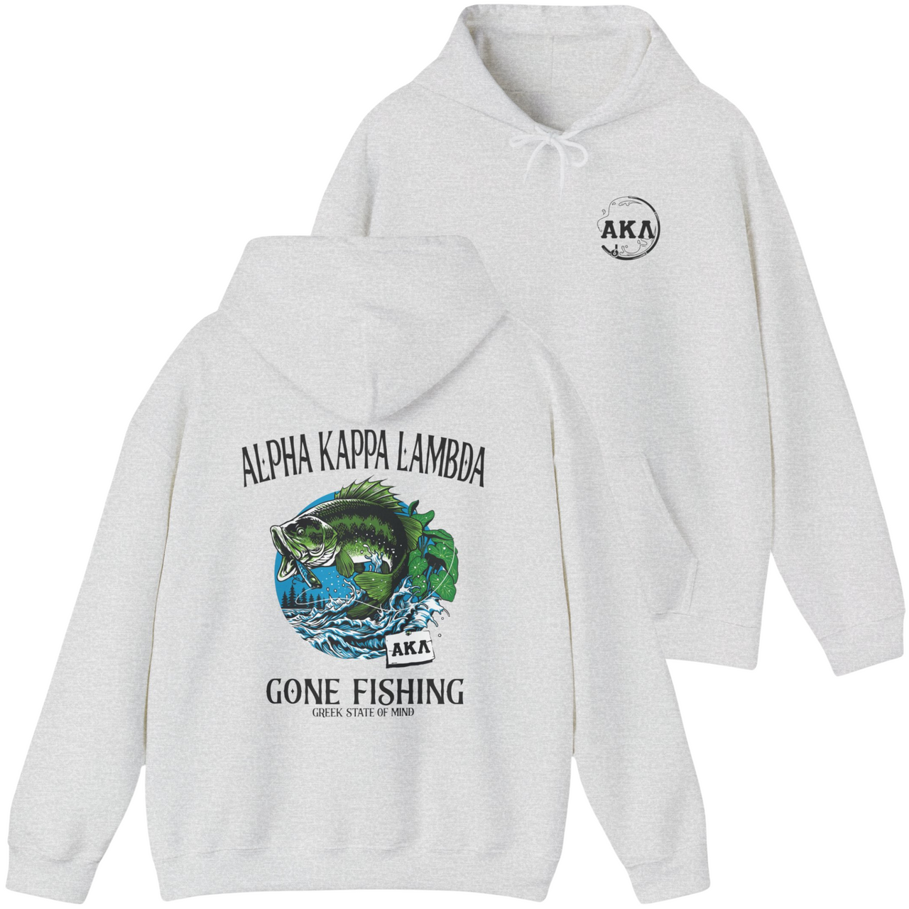 Alpha Kappa Lambda Graphic Hoodie | Gone Fishing