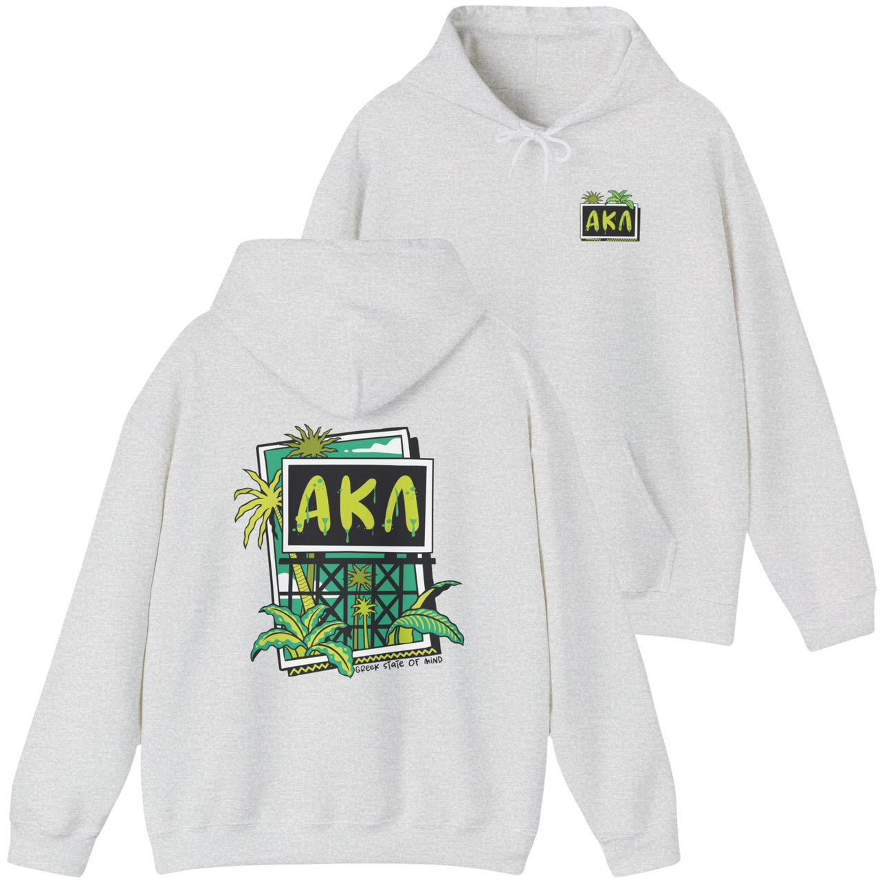 Alpha Kappa Lambda Graphic Hoodie | Tropical Billboard