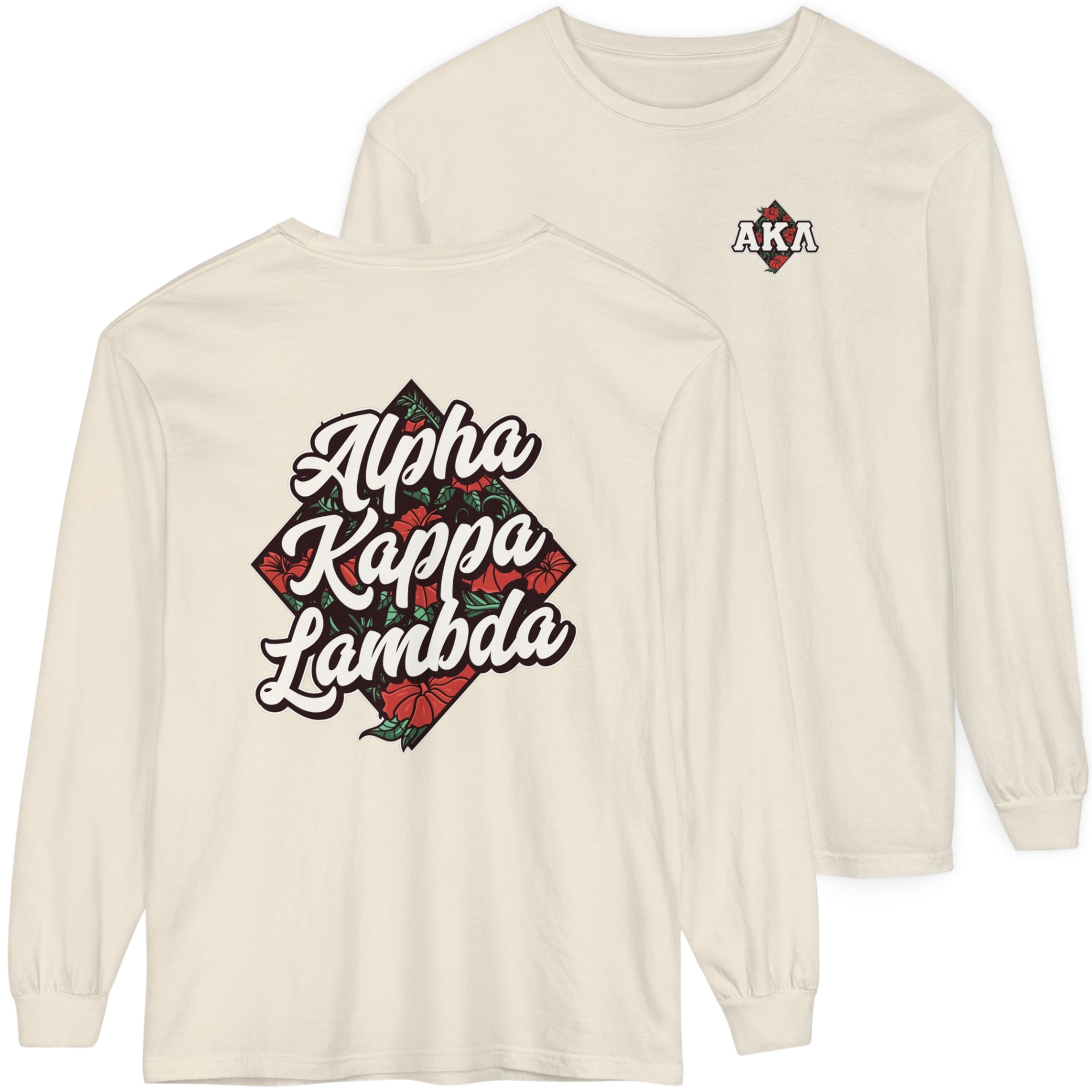 Ivory Alpha Kappa Lambda Graphic Long Sleeve | Aloha