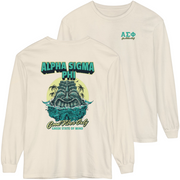 ivory Alpha Sigma Phi Graphic Long Sleeve | Good Vibes Only