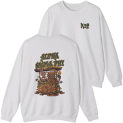grey Alpha Sigma Phi Graphic Crewneck Sweatshirt | Tiki Time