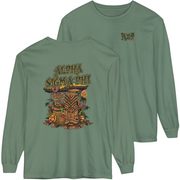 green Alpha Sigma Phi Graphic Long Sleeve | Tiki Time