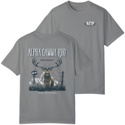 Grey Alpha Gamma Rho Graphic T-Shirt | Big Buck