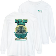 white Alpha Tau Omega Graphic Long Sleeve | Good Vibes Only