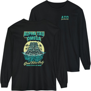 black Alpha Tau Omega Graphic Long Sleeve | Good Vibes Only