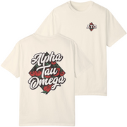 ivory Alpha Tau Omega Graphic T-Shirt | Aloha