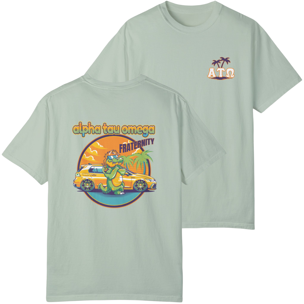 Bay Alpha Tau Omega Graphic T-Shirt | Cool Croc