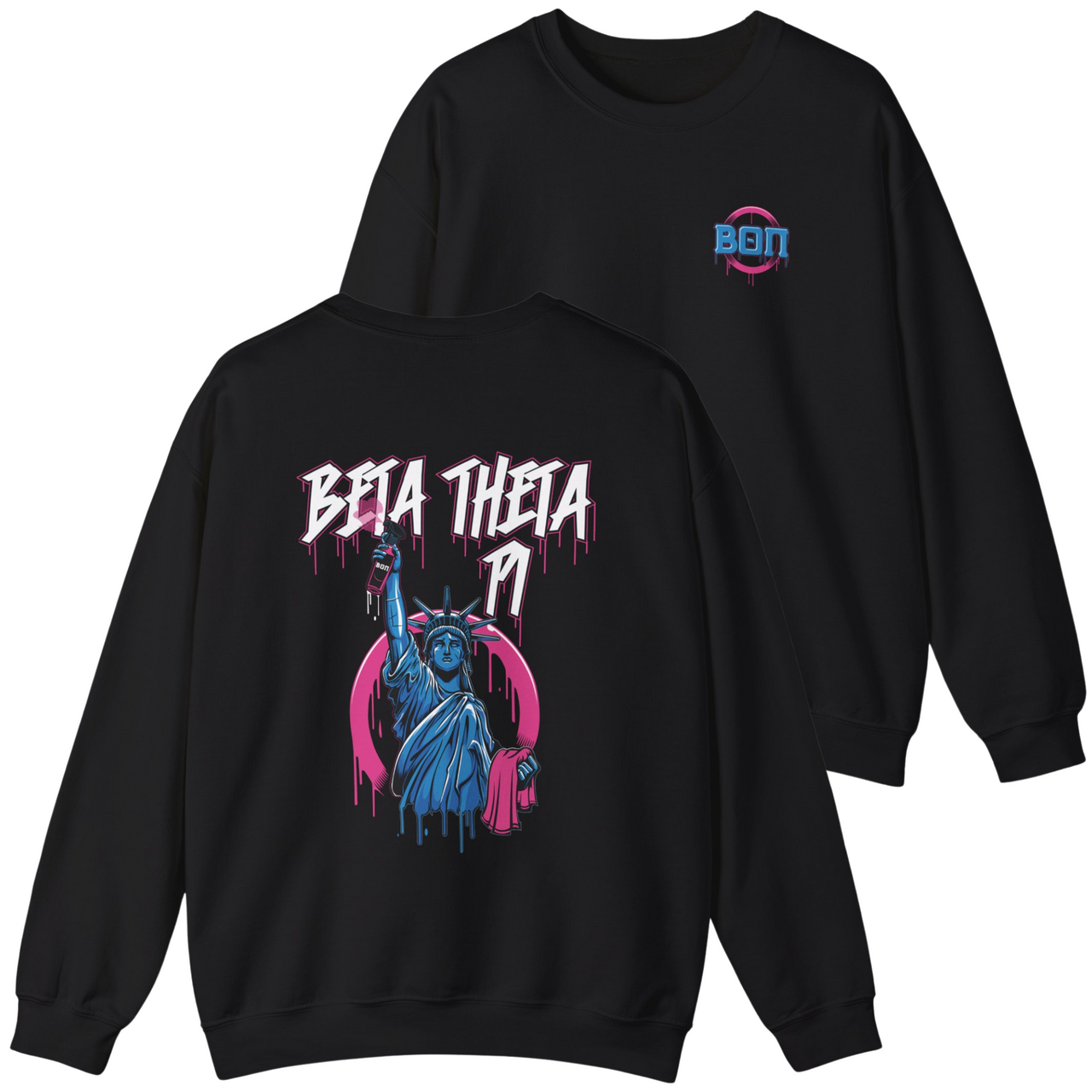 Beta Theta Pi Graphic Crewneck Sweatshirt | Liberty Rebel