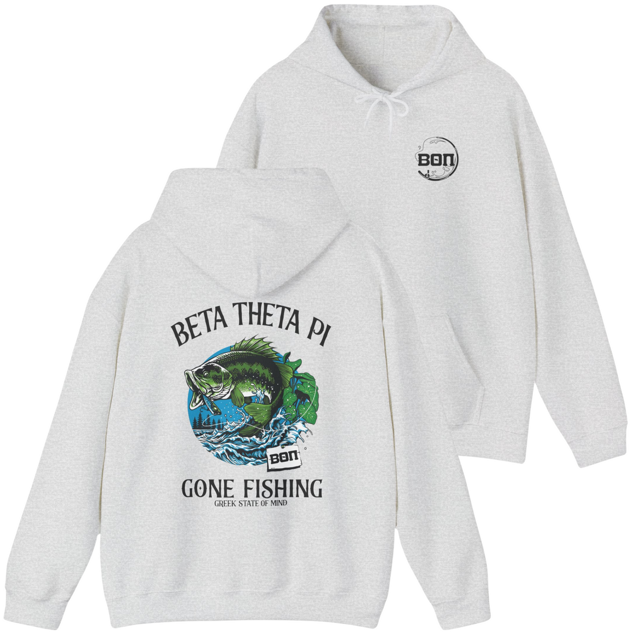 Beta Theta Pi Graphic Hoodie | Gone Fishing