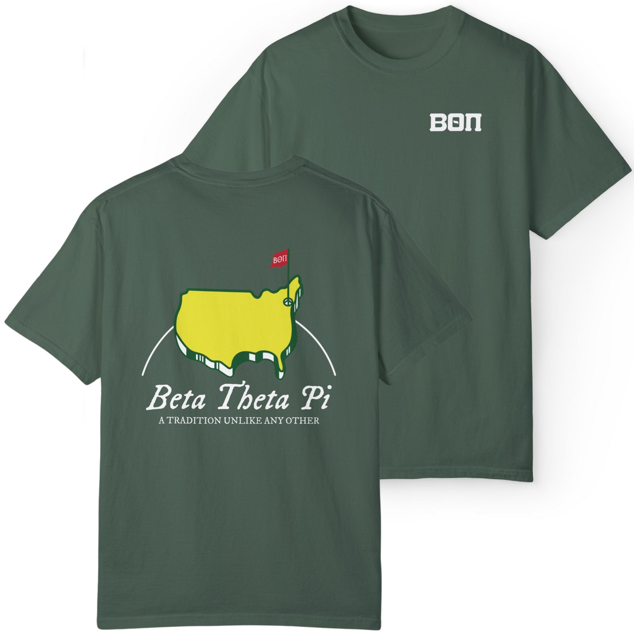 green Beta Theta Pi Graphic T-Shirt | The Masters