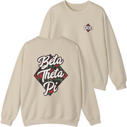 Ivory Beta Theta Pi Graphic Crewneck Sweatshirt | Aloha