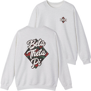 Grey Beta Theta Pi Graphic Crewneck Sweatshirt | Aloha