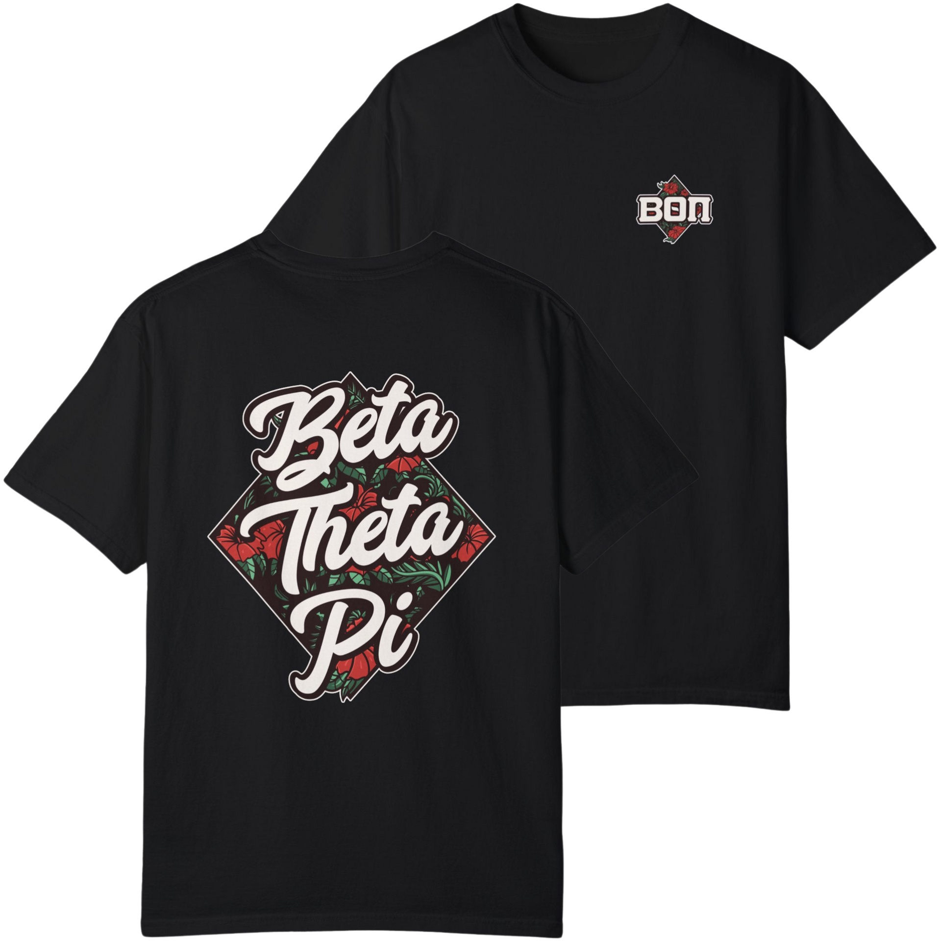 Black Beta Theta Pi Graphic T-Shirt | Aloha