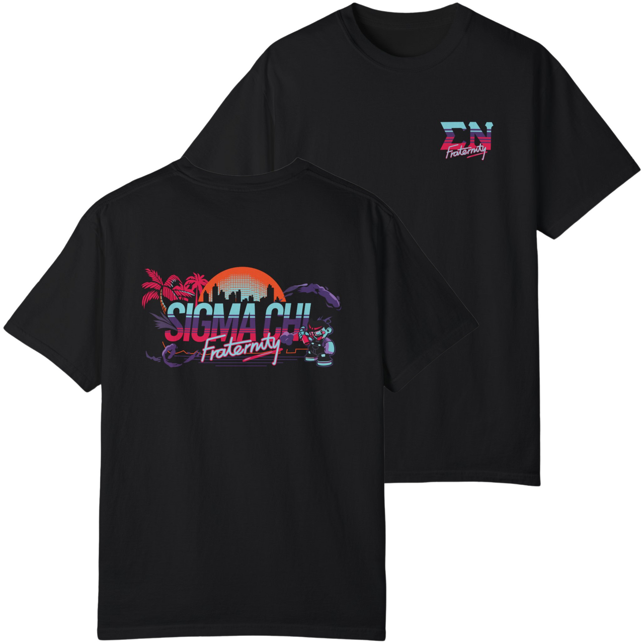 Black Sigma Nu Graphic T-Shirt | Jump Street