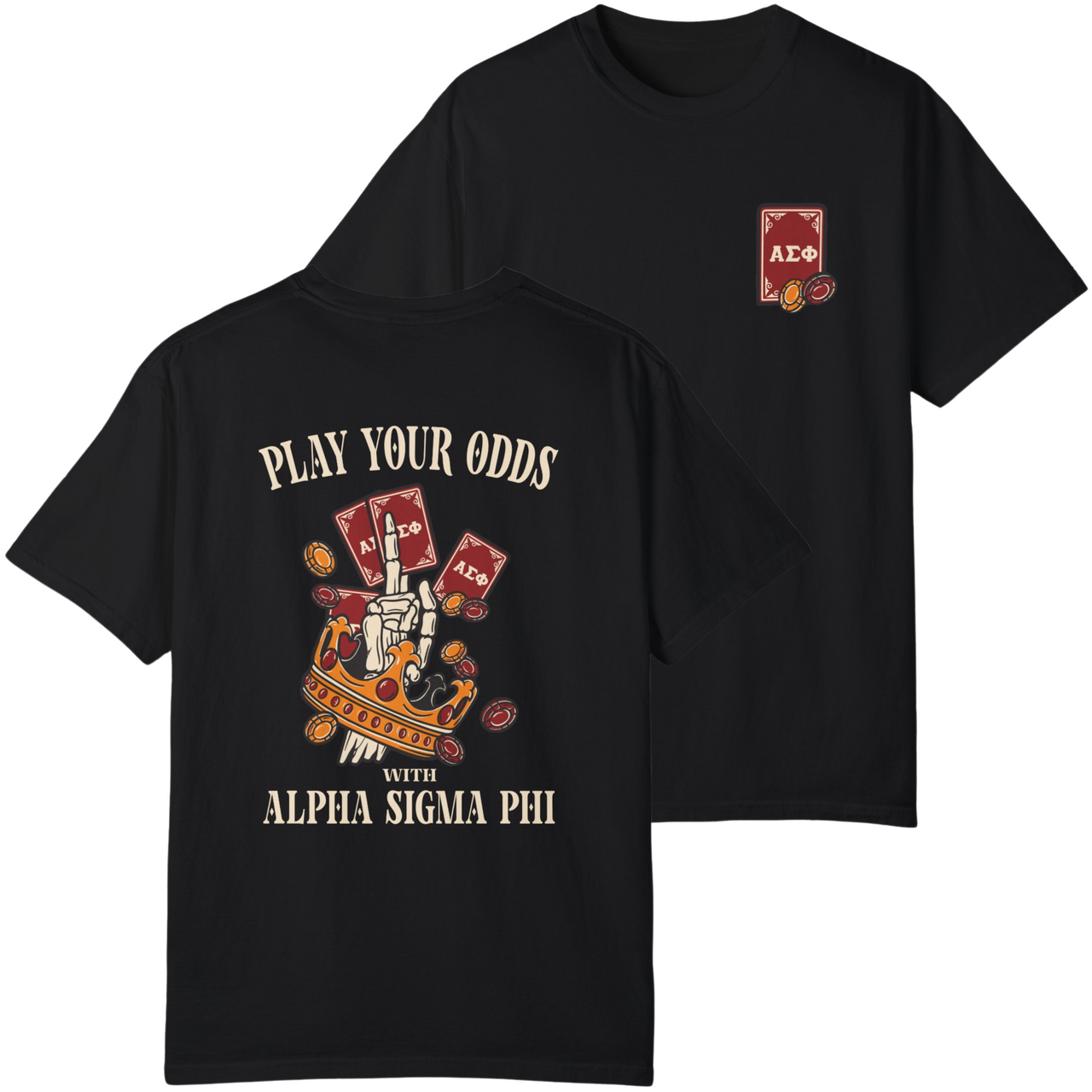 Alpha Sigma Phi Graphic T-Shirt | Play Your Odds