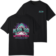 Black Alpha Sigma Phi Graphic T-Shirt | The Deep End