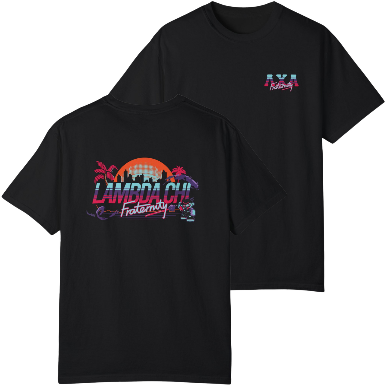 Black Lambda Chi Alpha Graphic T-Shirt | Jump Street