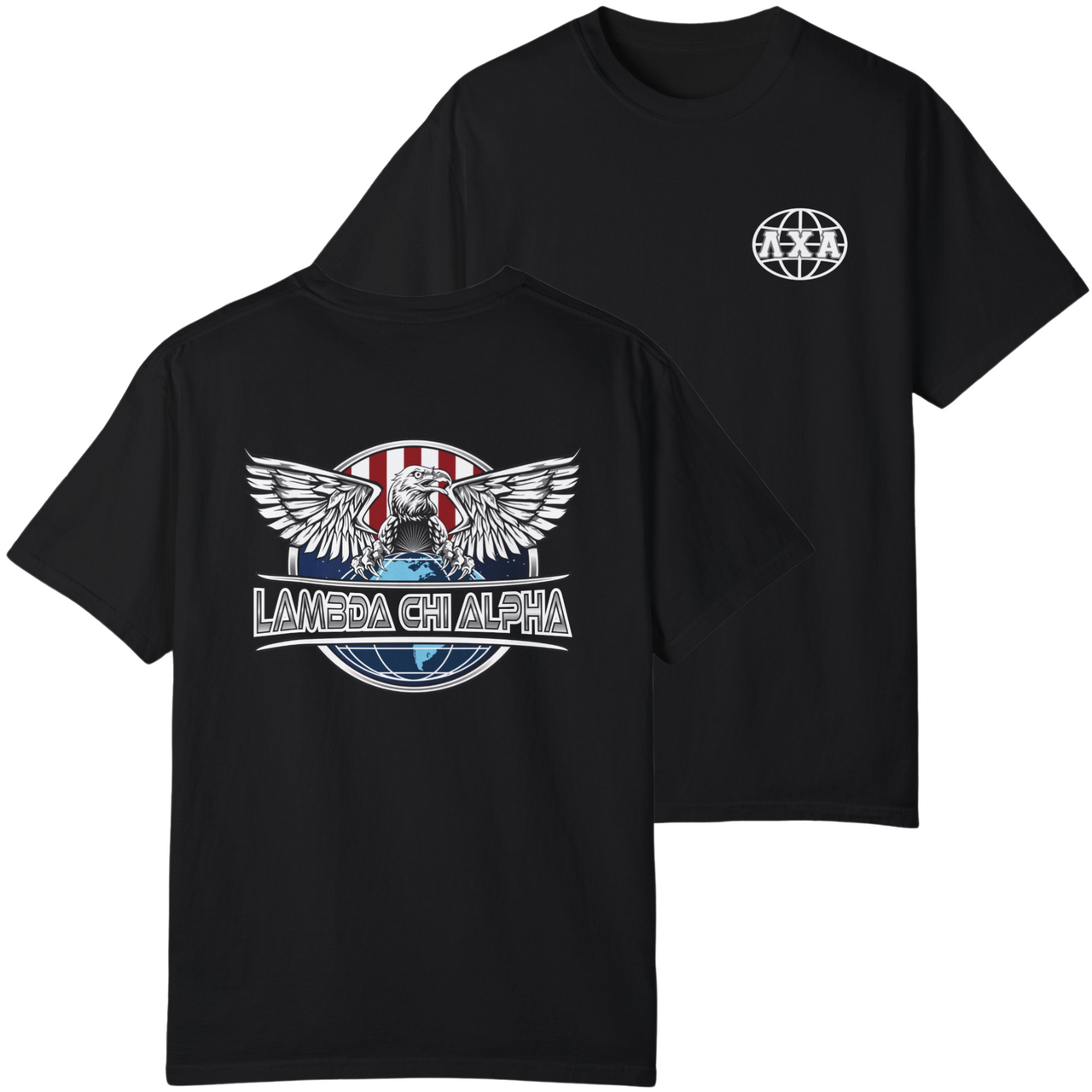 Black Lambda Chi Alpha Graphic T-Shirt | The Fraternal Order