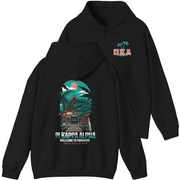 Black Pi Kappa Alpha Graphic Hoodie | Welcome to Paradise