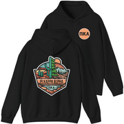Black Pi Kappa Alpha Graphic Hoodie | Desert Mountains