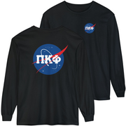 Black Pi Kappa Phi Graphic Long Sleeve | Nasa 2.0