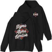 Black Sigma Alpha Epsilon Graphic Hoodie | Aloha