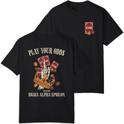 Black Sigma Alpha Epsilon Graphic T-Shirt | Play Your Odds
