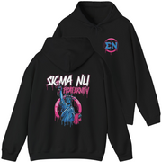 Black Sigma Nu Graphic Hoodie | Liberty Rebel