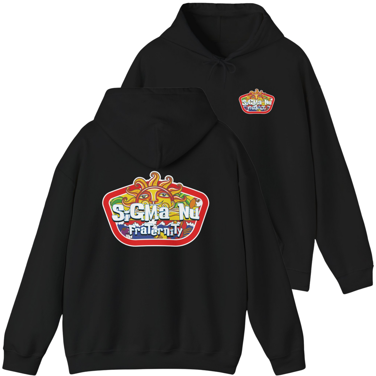 Black Sigma Nu Graphic Hoodie | Summer Sol