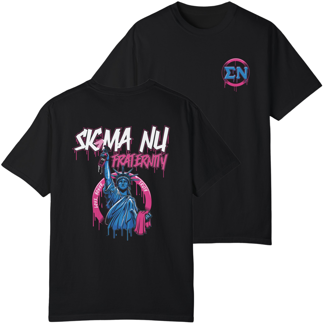 Sigma Nu Graphic T-Shirt | Liberty Rebel