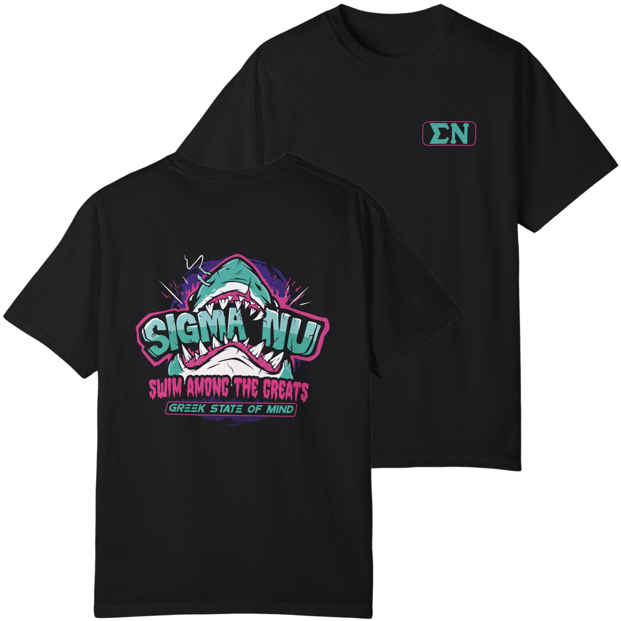 Black Sigma Nu Graphic T-Shirt | The Deep End