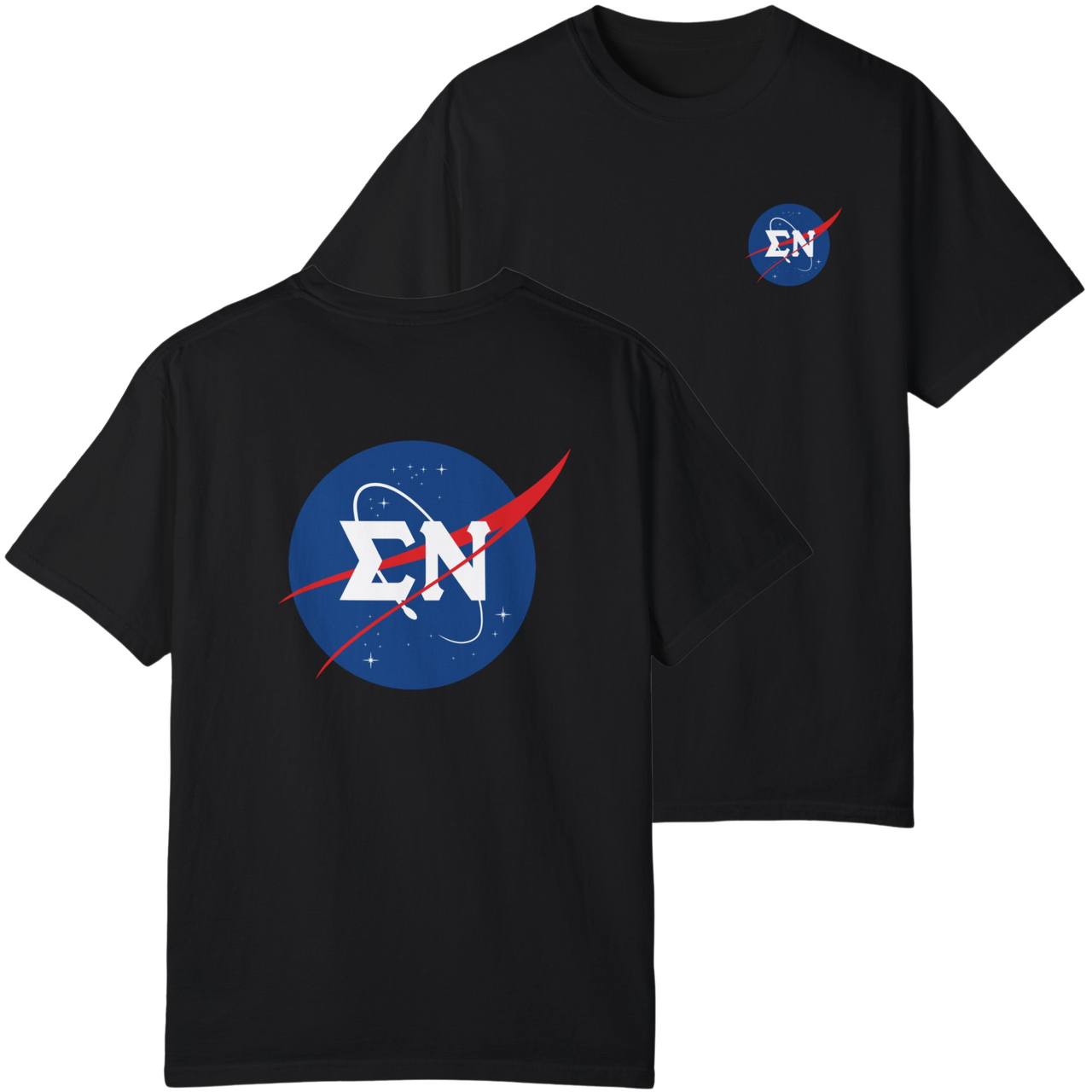 Black Sigma Nu Graphic T-Shirt | Nasa 2.0