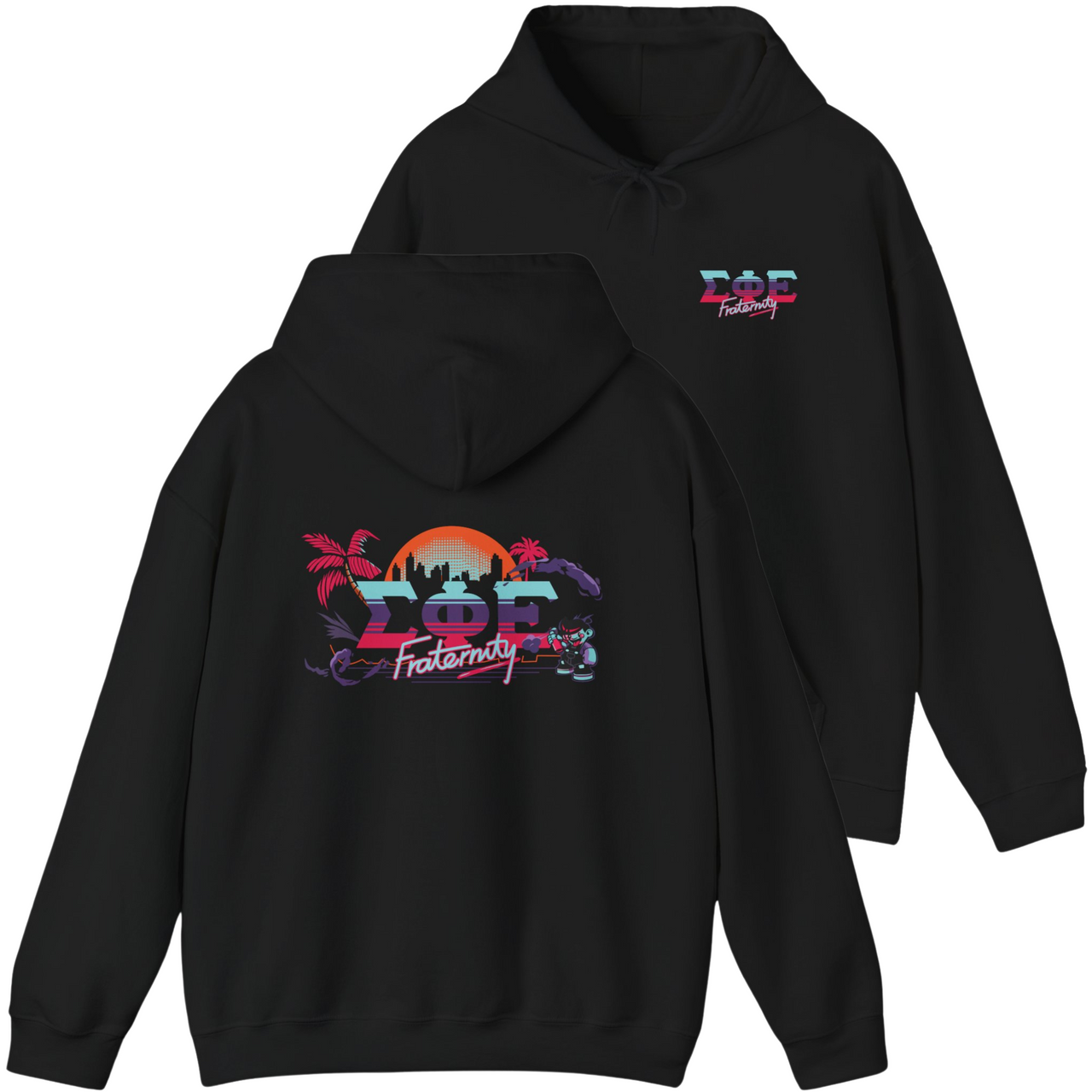 Black Sigma Phi Epsilon Graphic Hoodie | Jump Street