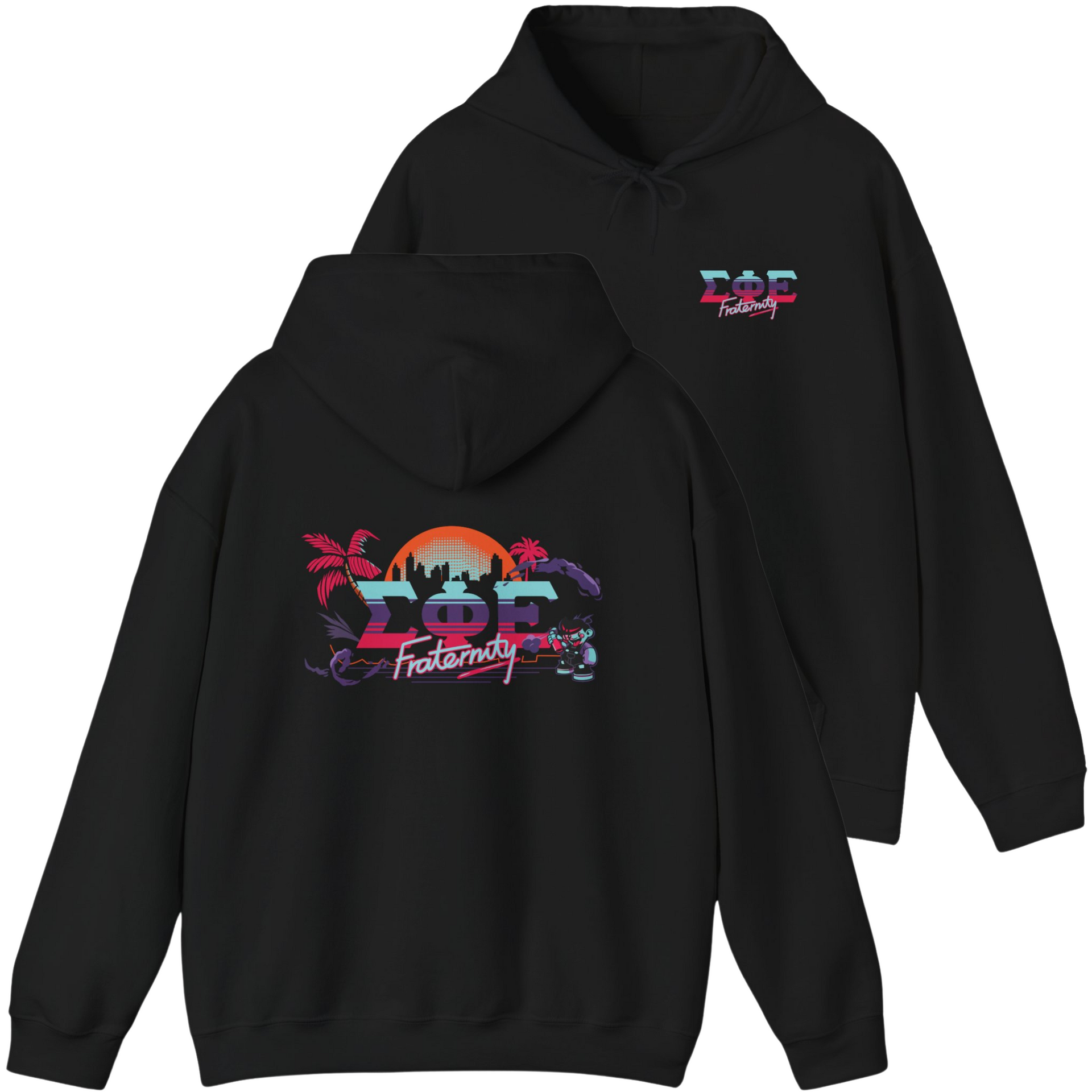 Black Sigma Phi Epsilon Graphic Hoodie | Jump Street