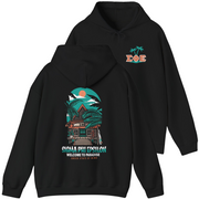 Black  Sigma Phi Epsilon Graphic Hoodie | Welcome to Paradise