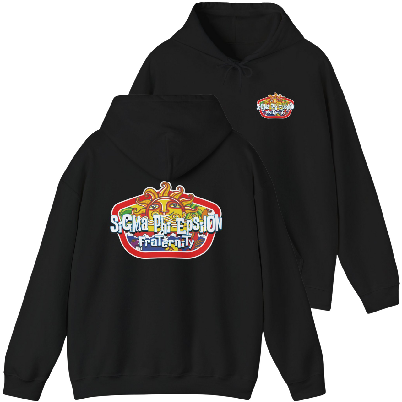 Black Sigma Phi Epsilon Graphic Hoodie | Summer Sol