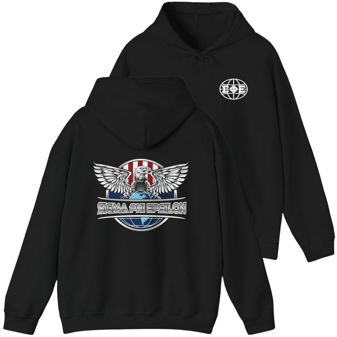 Black Sigma Phi Epsilon Graphic Hoodie | The Fraternal Order