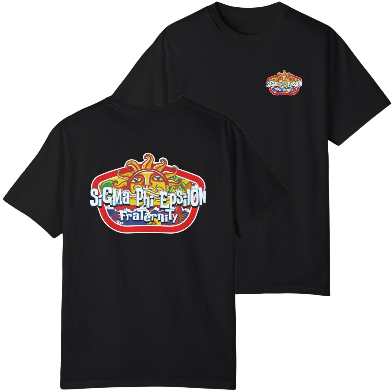 Black Sigma Phi Epsilon Graphic T-Shirt | Summer Sol