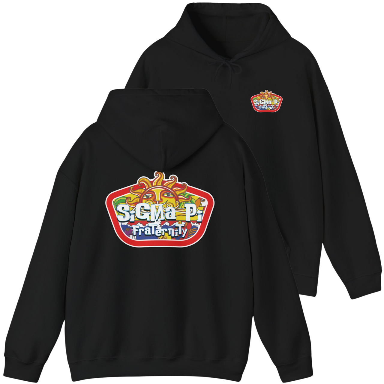 Black Sigma Pi Graphic Hoodie | Summer Sol
