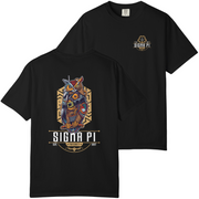Black Sigma Pi Graphic T-Shirt | Comfort Colors | Steampunk Owl