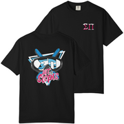 Black Sigma Pi Graphic T-Shirt | Hit the Slopes