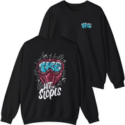 Black Tau Kappa Epsilon Graphic Crewneck Sweatshirt | Hit the Slopes