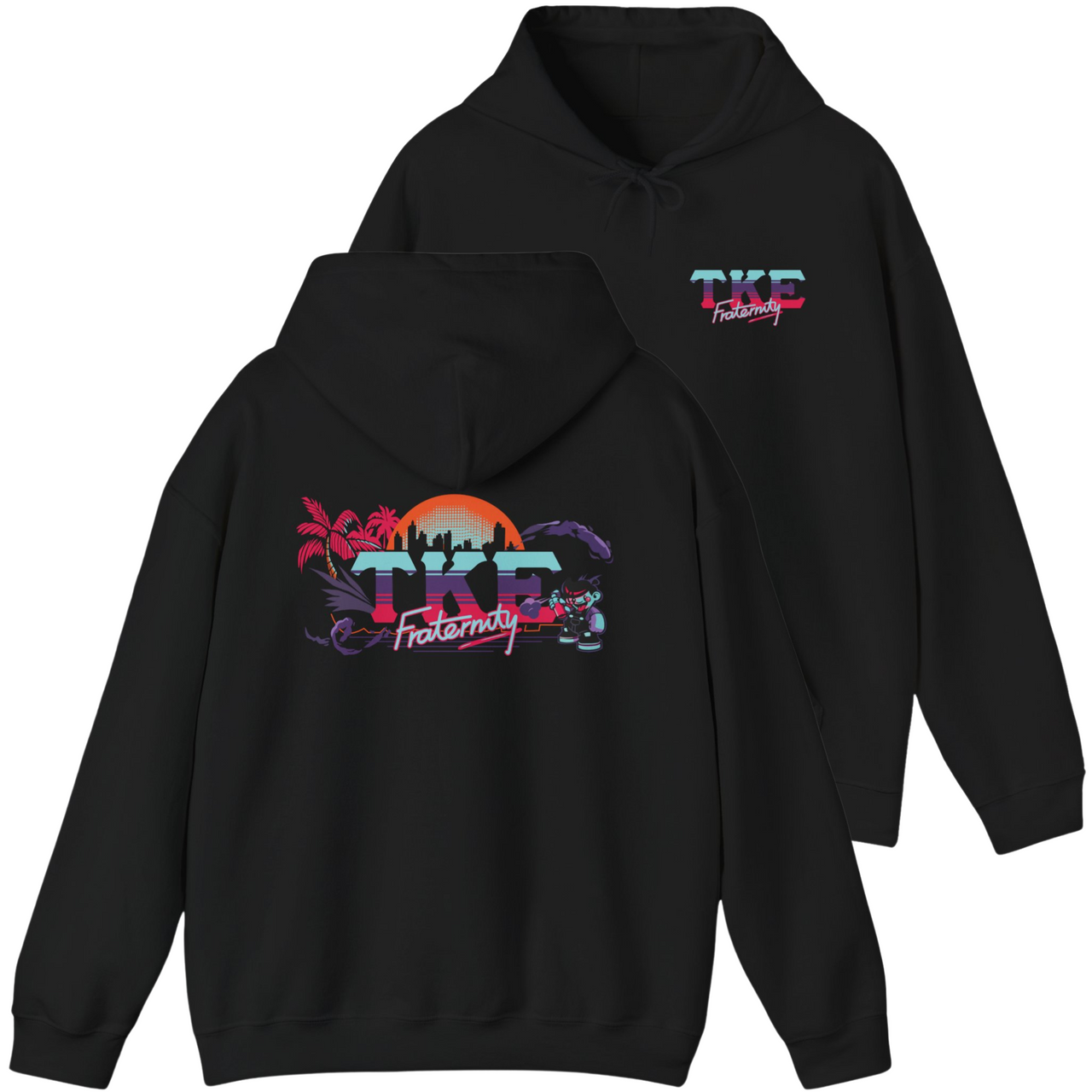 Black Tau Kappa Epsilon Graphic Hoodie | Jump Street