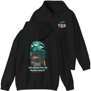 Black Tau Kappa Epsilon Graphic Hoodie | Welcome to Paradise