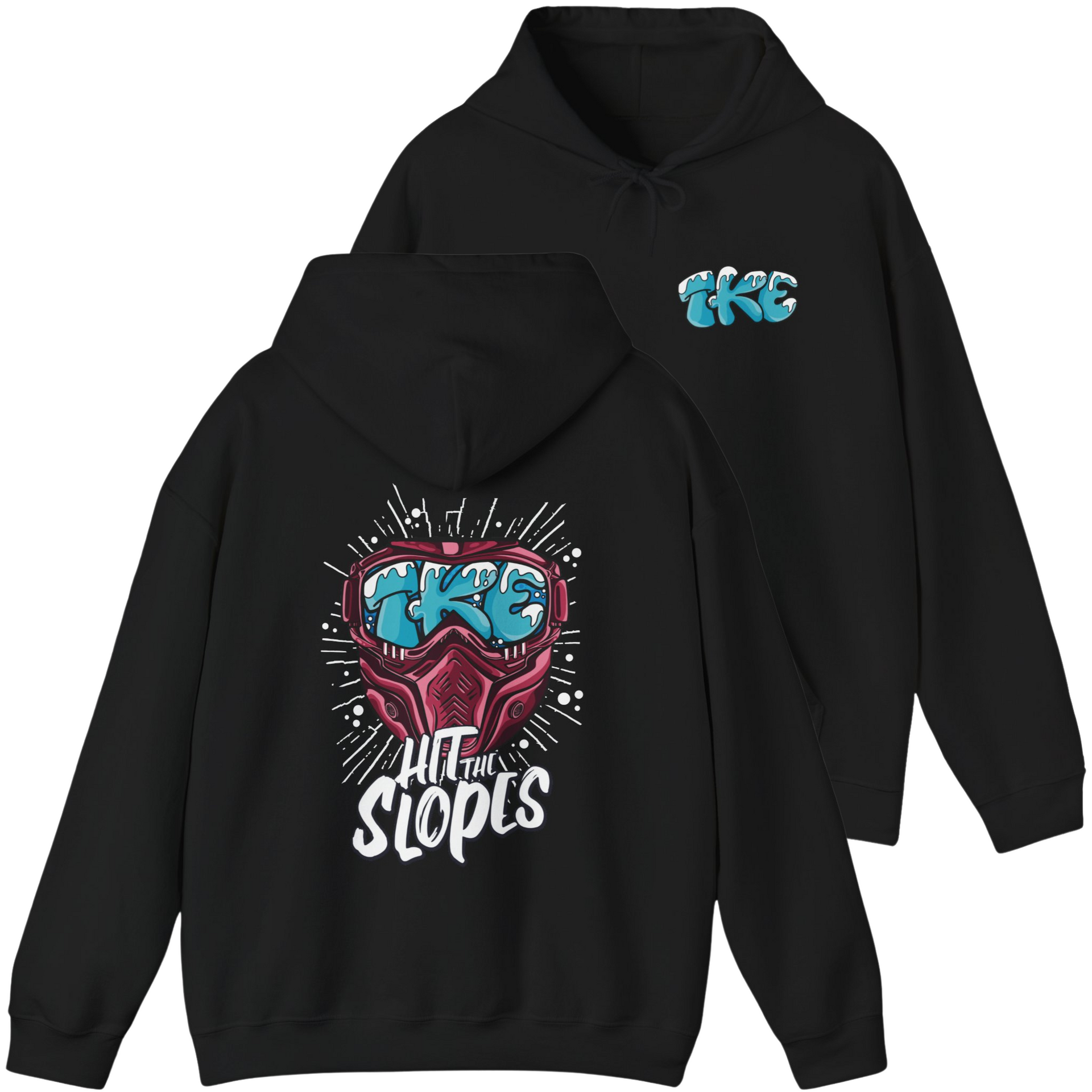 Black Tau Kappa Epsilon Graphic Hoodie | Hit the Slopes
