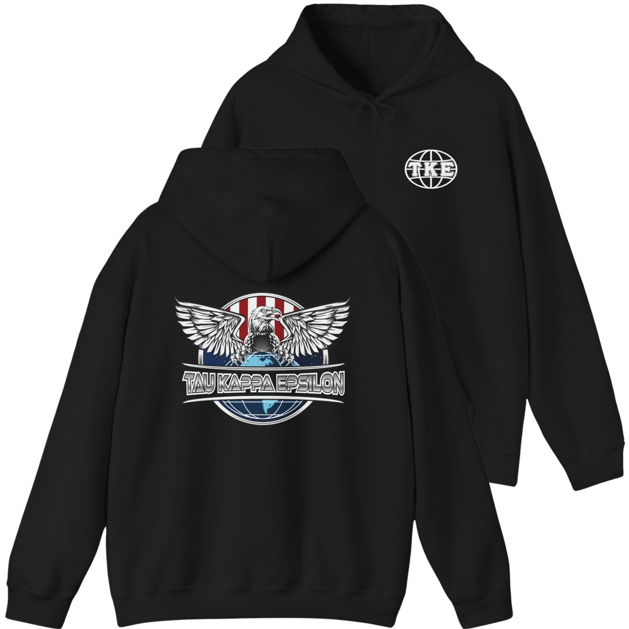 Black Tau Kappa Epsilon Graphic Hoodie | The Fraternal Order