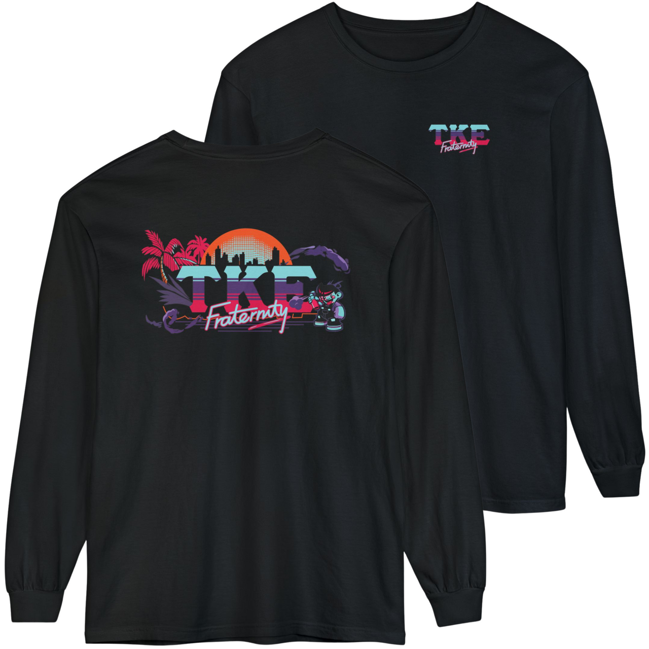 Black Tau Kappa Epsilon Graphic Long Sleeve | Jump Street